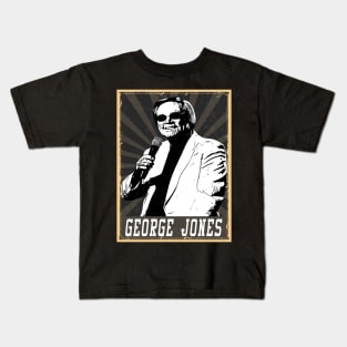 80s Style George Jones Kids T-Shirt